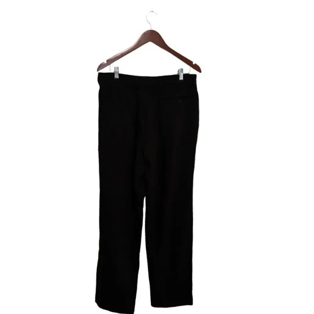 Moschino Trouser Men Wool Pleated Size 40 Dark Brown Corporate Business Vintage